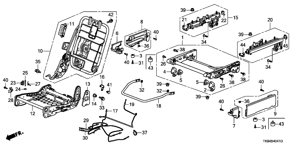 Honda 81295-TK8-A01 Damper, Mid Seat