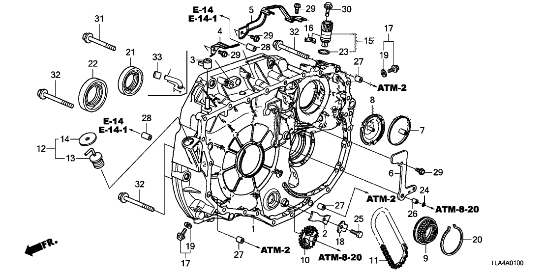 Honda 25165-RFH-003 Chain, Oil Pump Drive