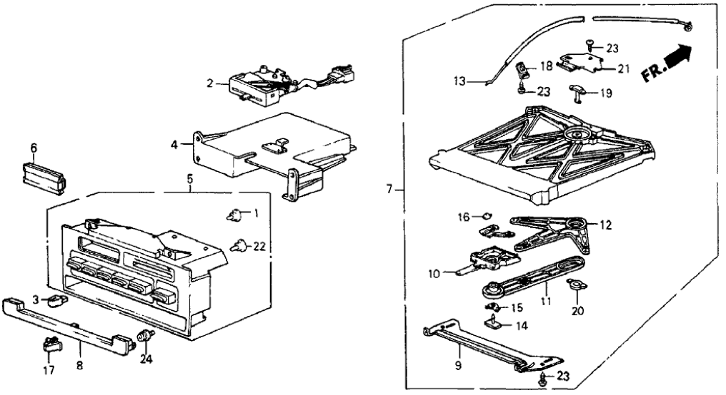 Honda 39301-SB2-671 Switch Unit, Heater Control