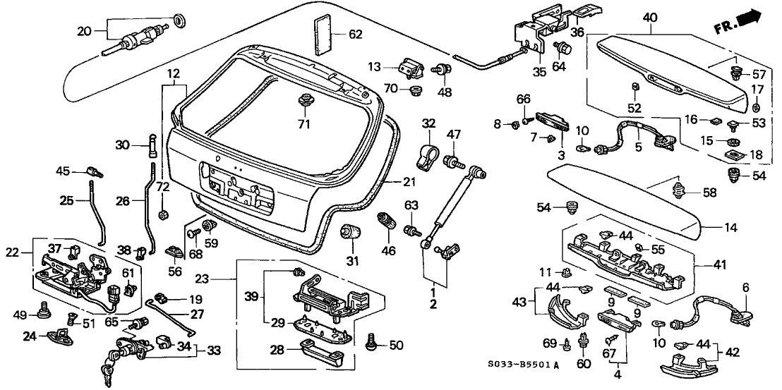 Honda 68100-S00-C02ZZ Tailgate