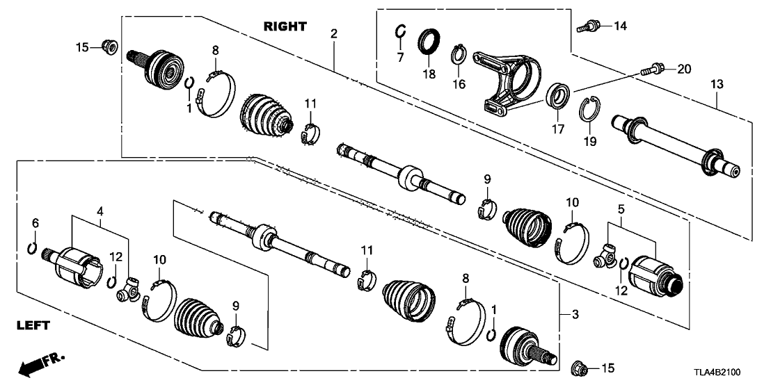 Honda 44337-T3V-A00 Ring B, Stopper