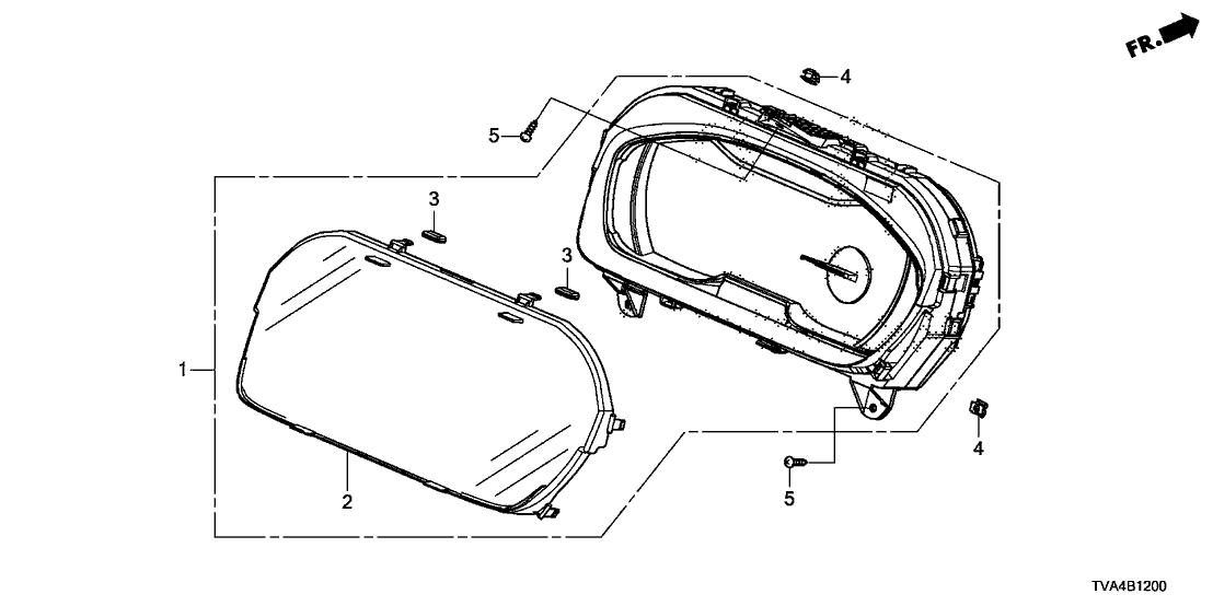 Honda 78100-TVC-A01 Meter Assembly, Combination (Rewritable)