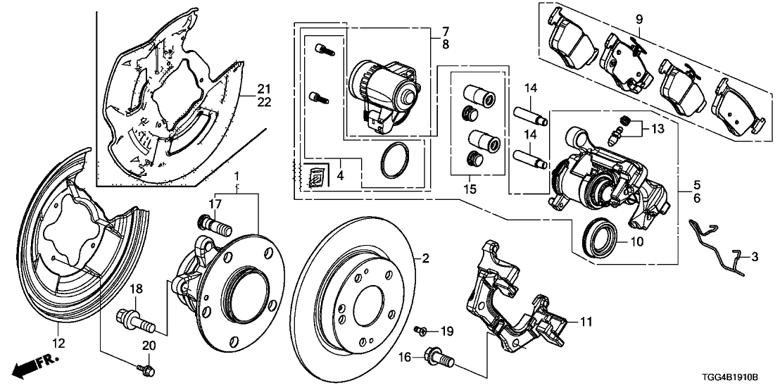 Honda 43020-TEA-T01 Gear Unit, R. Motor