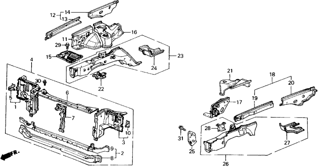 Honda 60810-SE0-A03ZZ Frame, R. FR. Side