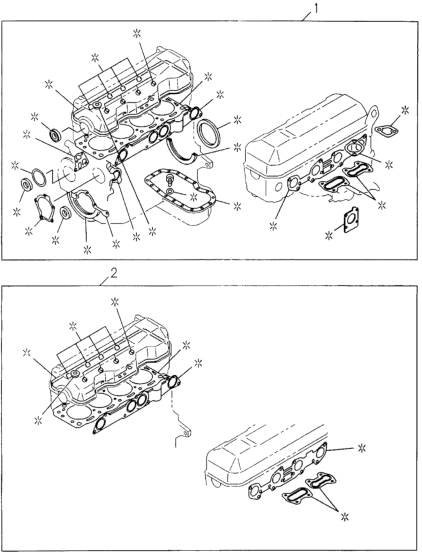 Honda 5-87812-634-1 Gasket Set, Engine Overhaul