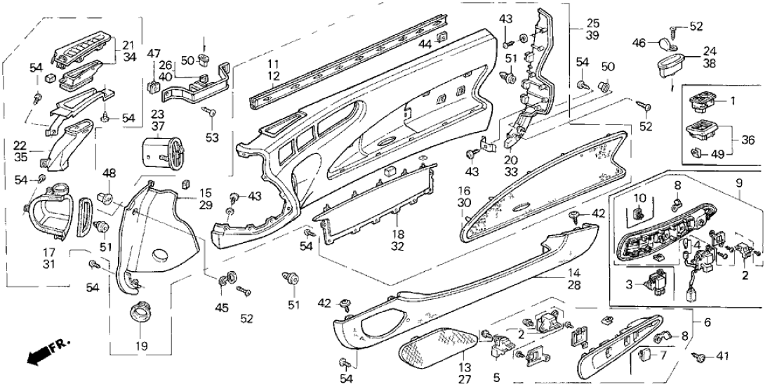 Honda 83586-SS0-900ZZ Bracket, L. Pull Pocket