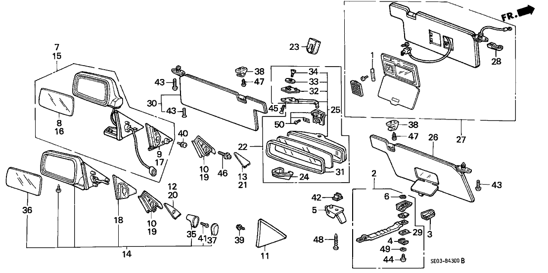 Honda 71830-SE7-G00ZA Grab Rail Assy. *B46L* (LOFTY BLUE)
