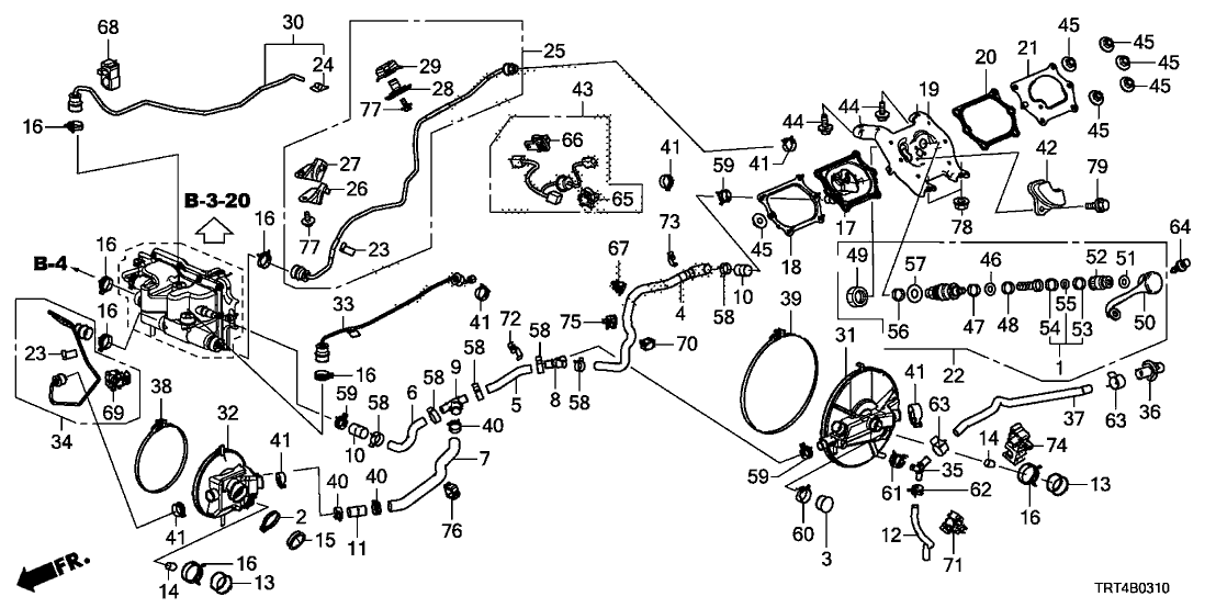 Honda 91599-TRT-A02 CLAMP E, FUEL PIPE