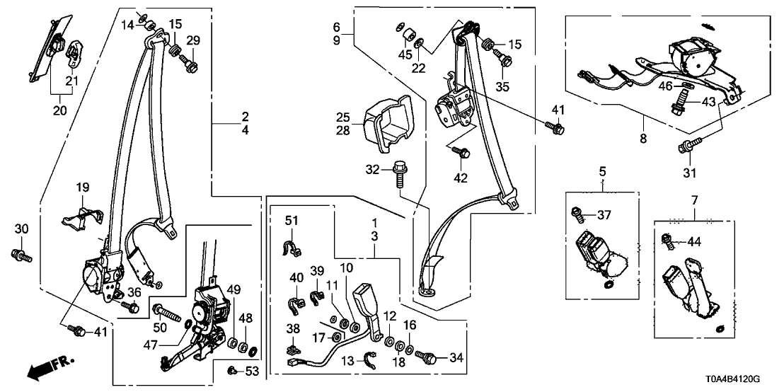 Honda 81439-SWA-J21 Collar 7H
