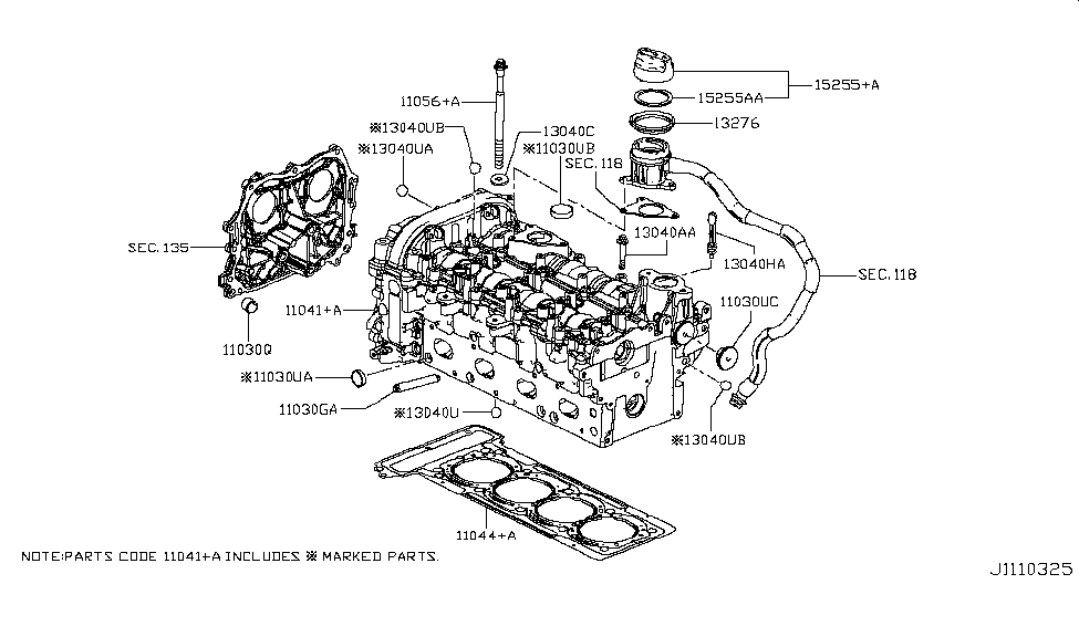 Infiniti 13276-HG00A Seal-Oil, Rocker Cover