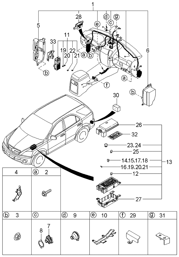 Kia 911103E820 Grommet