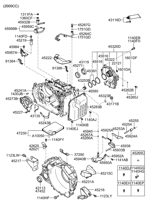 Kia 4593339000 Shaft-Parking
