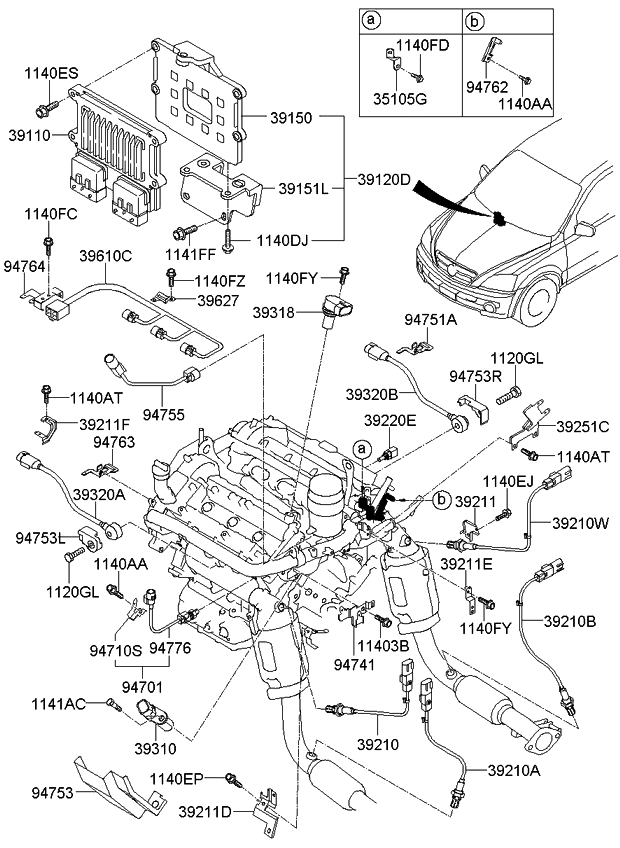 Kia 947623C030 Bracket-Connector