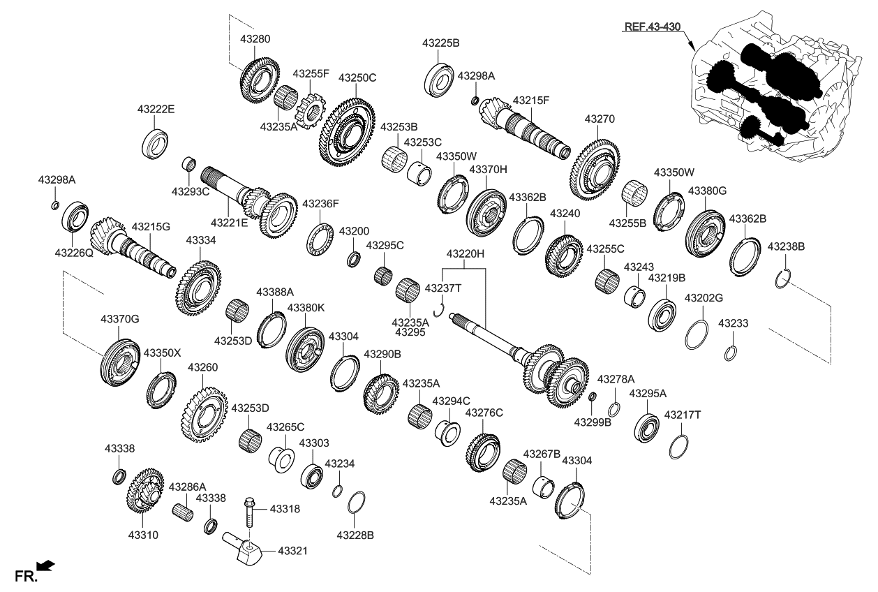 Kia 4322524300 Bearing-Taper Roller