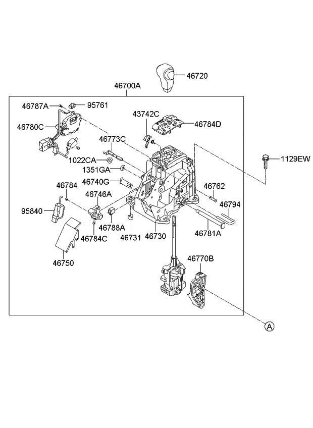 Kia 467702J100 Lever Assembly-Engaging