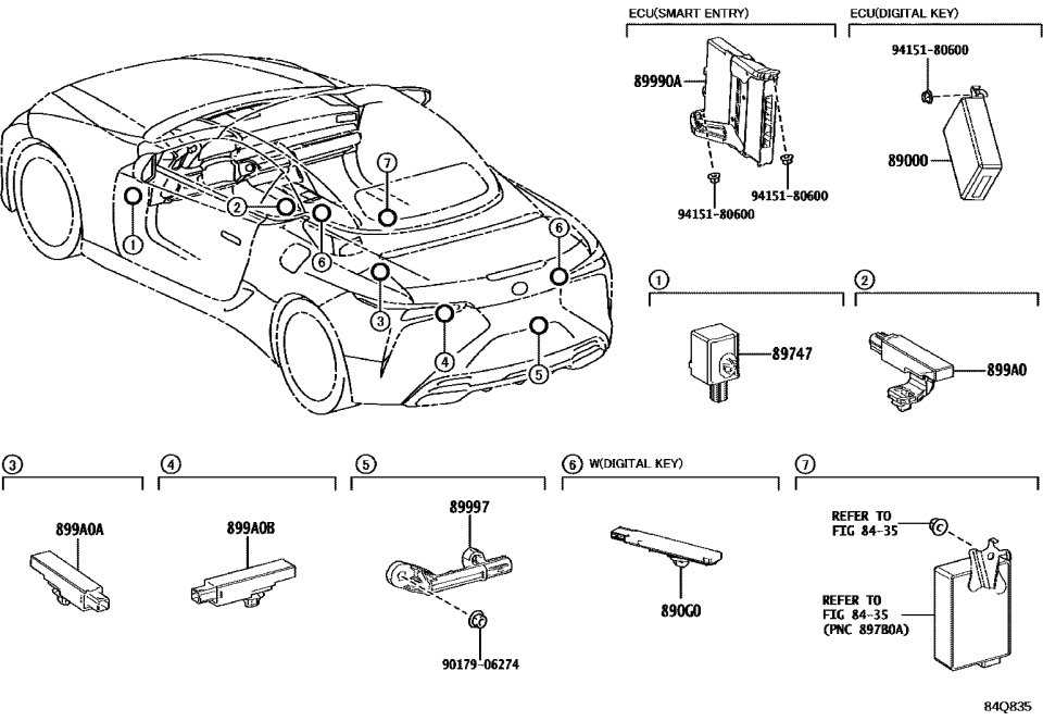 Lexus 89000-11010 COMPUTER ASSY, DIGIT