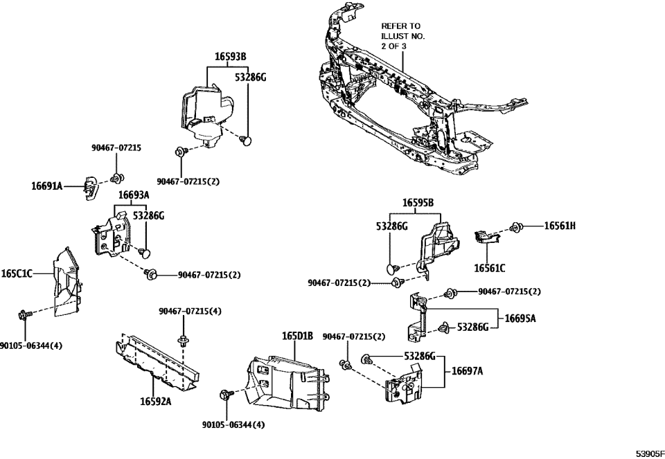 Lexus 165C1-70080 DUCT, SUB-RADIATOR