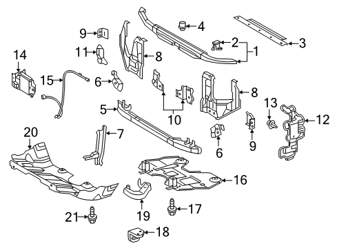 Toyota 57168-04010 Side Panel Gusset