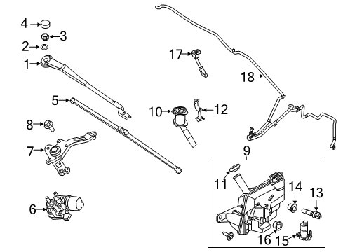 Ford CV6Z-17618-B Reservoir Assembly