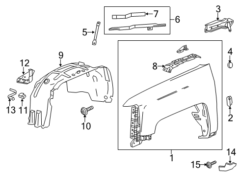 GM 84214215 Fender