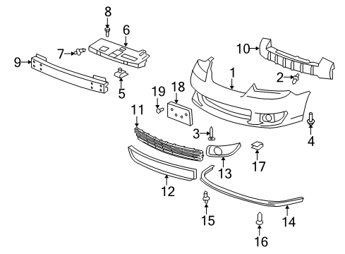 GM 21993643 Deflector-Front Bumper Fascia Lower