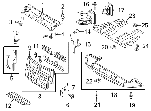 Ford -w714994-s900 Under Cover Screw