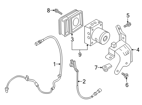 Ford AL1Z-2C405-B ABS Control Unit