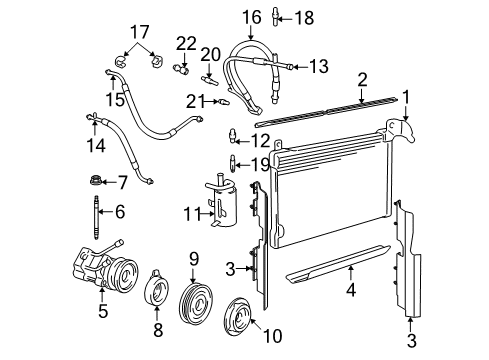 Ford 6W1Z-19835-AA Liquid Line