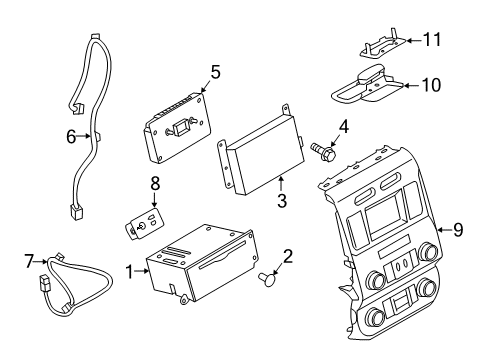 Ford FL3Z-18C869-BA Receiver