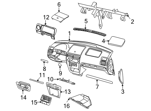 Ford 6H6Z-54044A90-DA Trim Molding