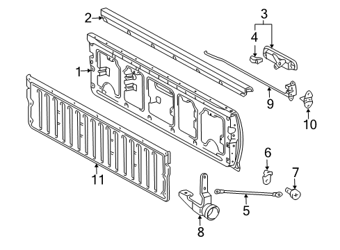 Toyota 66110-04011 Hinge