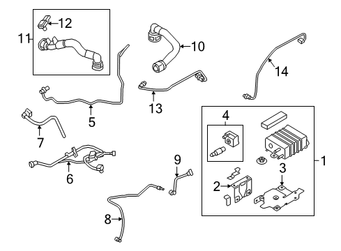 Ford F1FZ-6758-C Tube Assembly