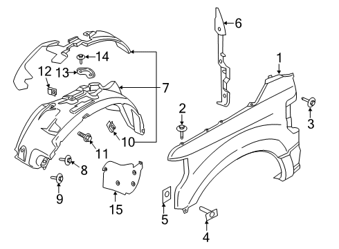 Ford -W717086-S439 Tail Gate Nut