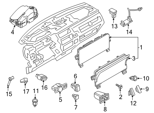 Ford G3GZ-19E616-A In-Car Temperature Sensor