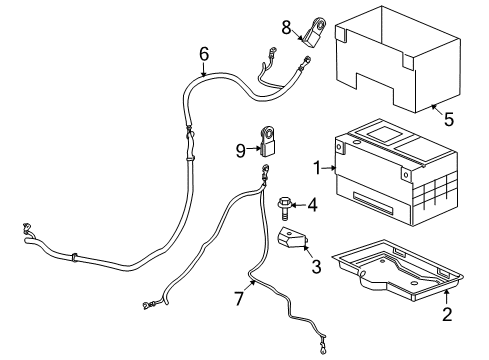 genuine gm 12191376 battery positive cable junction block