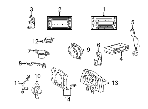 Toyota 86150-0W160 Woofer