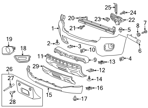 GM 23484645 Bumper Cover