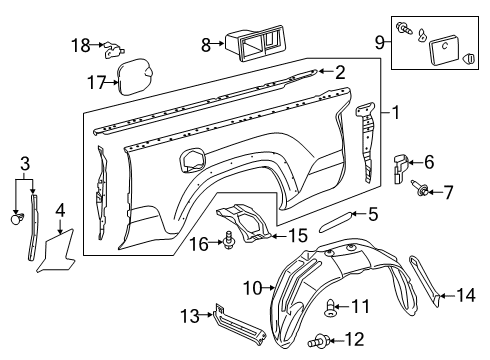 Toyota 62571-04020 GARNISH, Rear Pillar