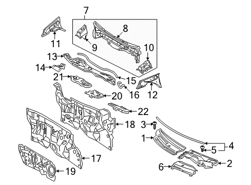 Toyota 55709-52050 Louver, Cowl Top Ventilator, LH