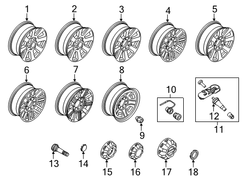 Ford HC3Z-1007-F Wheel Assembly