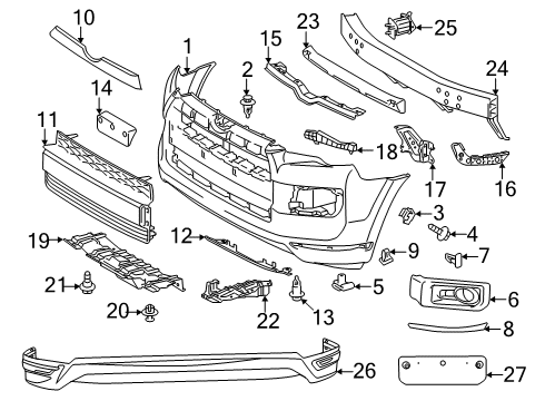 Auto Parts & Accessories 5270235010 Genuine Toyota Moulding Sub-assy 