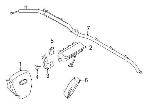 Ford FL3Z-15043B13-AB Driver Inflator Module