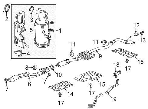 GM 13245749 Rear Shield Nut