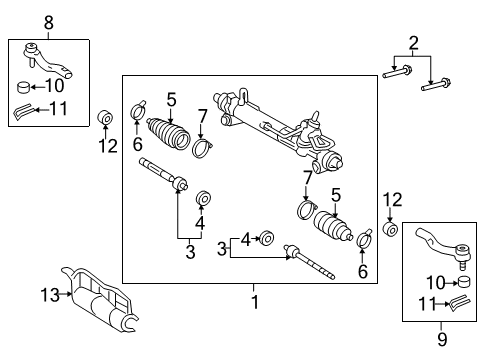 Toyota 45503-09420 Inner Tie Rod