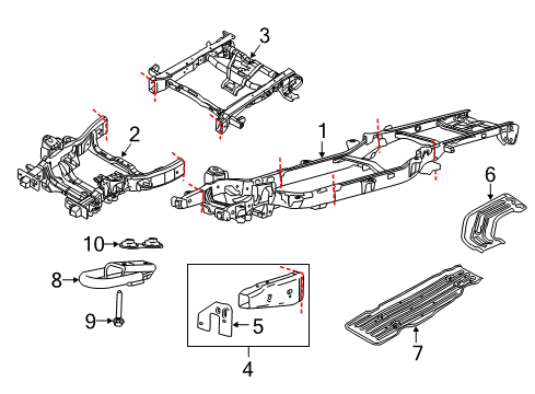 Ford 9L3Z-5D058-AA Bracket - Bumper Mounting