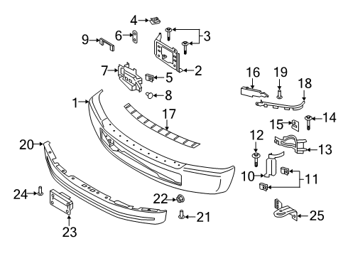 Ford HC3Z-17755-A Outer Bracket