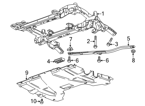 GM 23396492 Cradle Asm-Drivetrain & Front Suspension