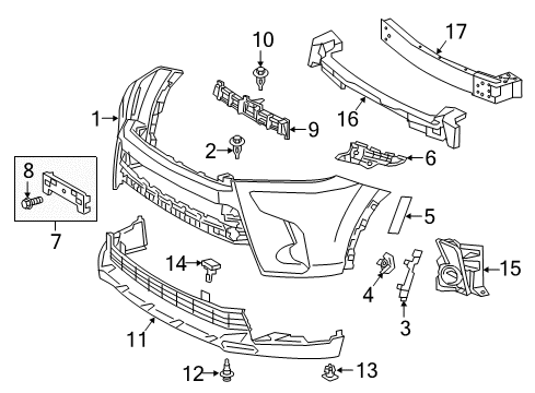 Toyota 52145-0E080 Side Support