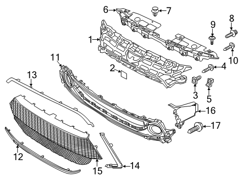 Toyota 53141-WB003 Lower Molding