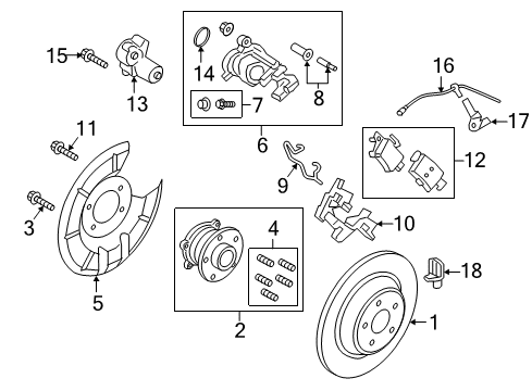 Ford DG9Z-2B713-A Motor - Electric Parking Brake